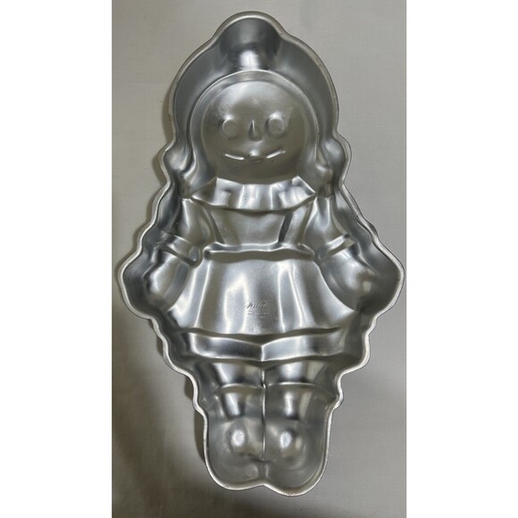 Wilton 1971 Cake Tin Vintage Raggedy Ann Doll Kitsch Cake Pan Jell-O Mold - Picture 2 of 8